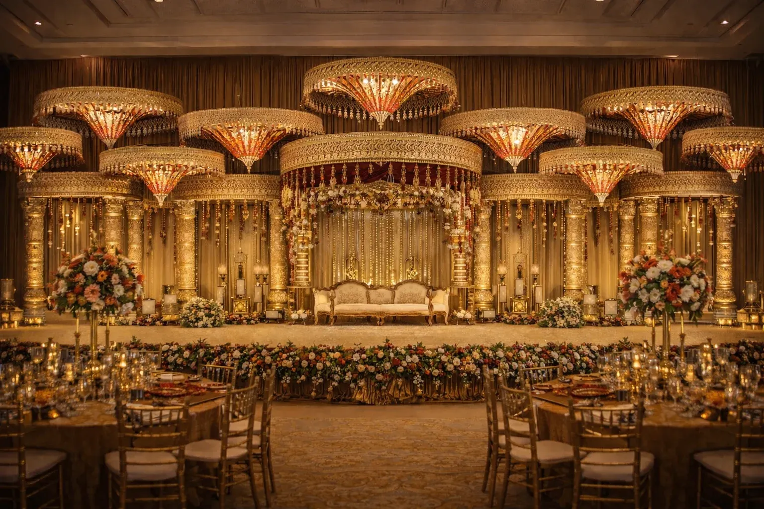 Luxury wedding decor